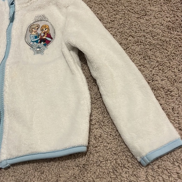 Disney store Toddler Girl Frozen Fleece Jacket - Picture 3 of 4